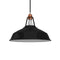Kynda-Light-Vintage-Lampenkap-Hafthor-E27-metaal-gepolijst-Zwart-WLB0526-30-cm-diameter