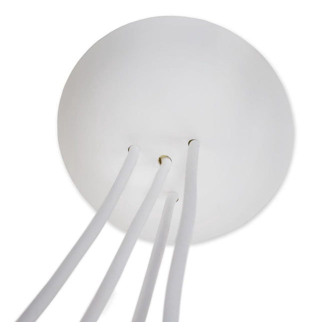 CableCup 'Quattro' Siliconen plafondkap - 4 snoeren  - Ø158mm | Wit