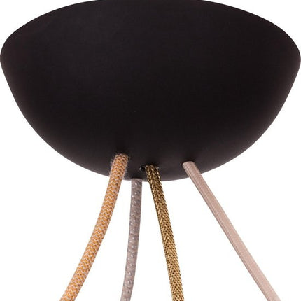 CableCup 'Quattro' Siliconen plafondkap - 4 snoeren  - Ø158mm | Zwart