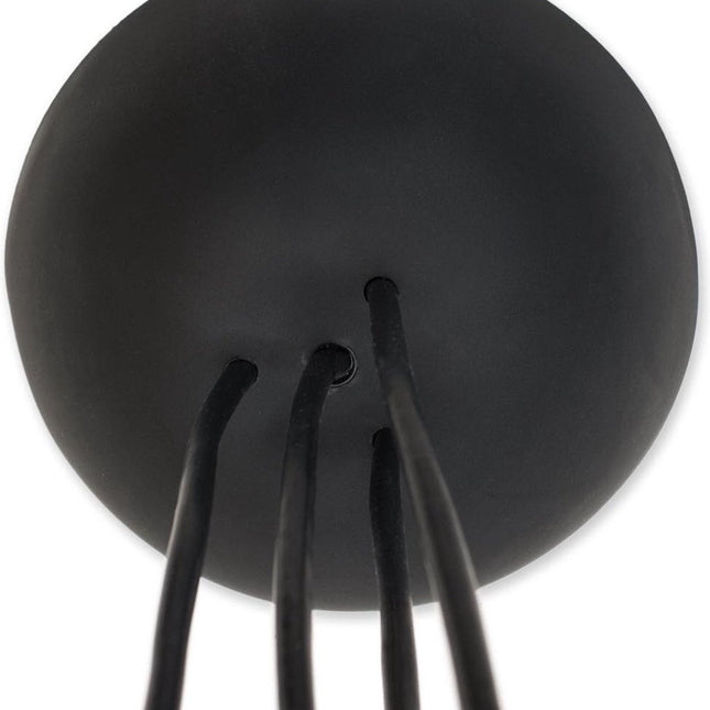 CableCup 'Quattro' Siliconen plafondkap - 4 snoeren  - Ø158mm | Zwart