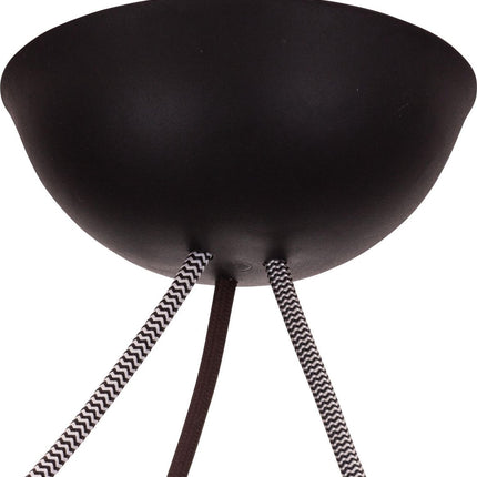 CableCup 'Trio' Siliconen plafondkap - 3 snoeren  - Ø144mm | Zwart