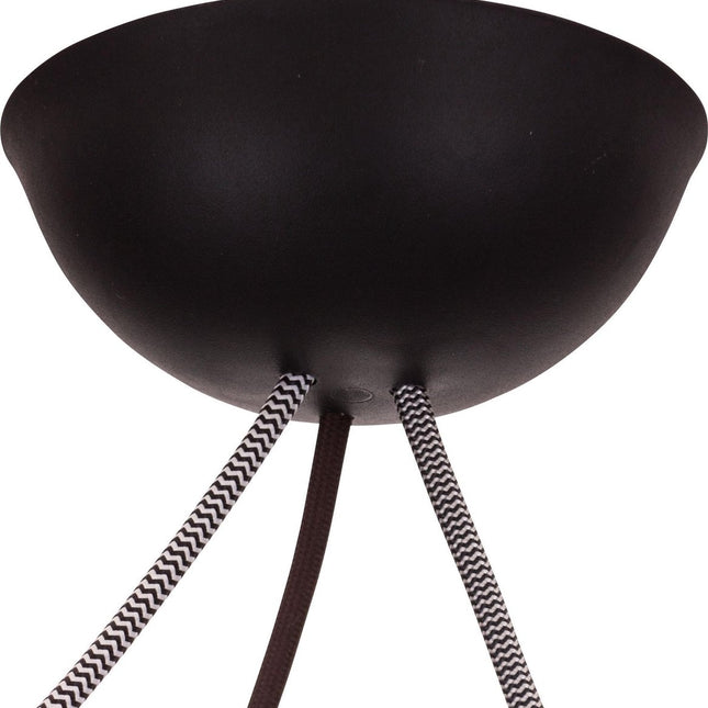 CableCup 'Trio' Siliconen plafondkap - 3 snoeren  - Ø144mm | Zwart