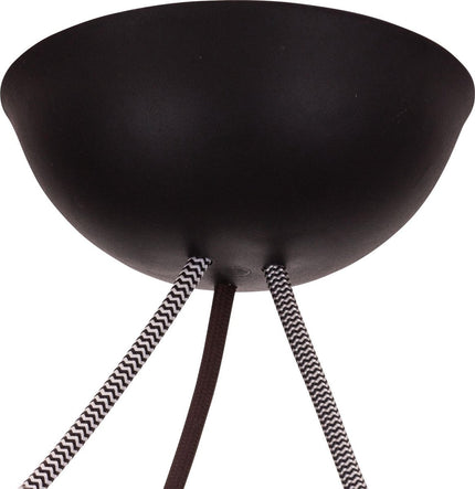 CableCup 'Trio' Siliconen plafondkap - 3 snoeren  - Ø144mm | Zwart