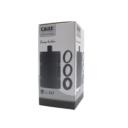 Calex Calex XXL fitting metaal  - 3-rings model E27 | Mat Zwart