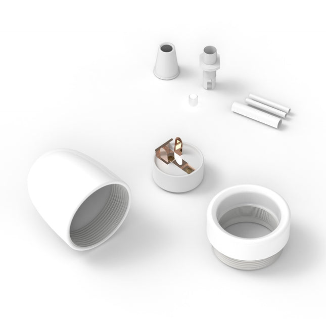 Calex Fitting Keramiek / Porselein - E27 | Wit