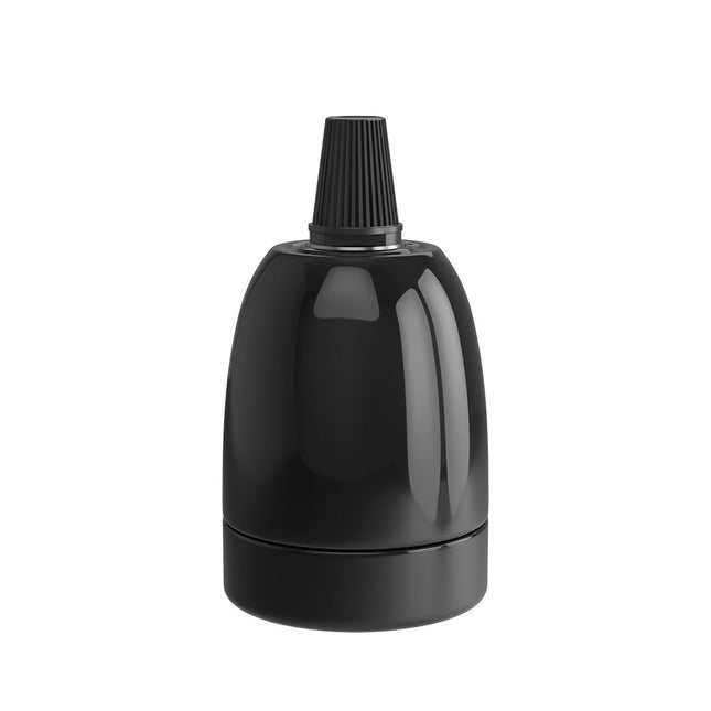 Calex Fitting Keramiek / Porselein - E27 | Zwart