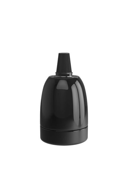 Calex Fitting Keramiek / Porselein - E27 | Zwart