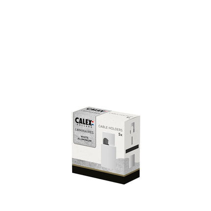 Calex Kabelhouders - Set van 5 stuks | Wit