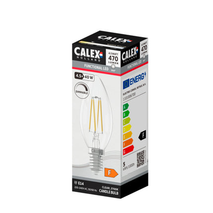 Calex LED Kaarslamp - 4,5 W - 470 Lumen - E14 | Helder