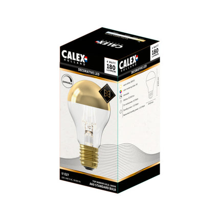 Calex LED lamp - A60 / Peer - E27 | Kopspiegel Goud