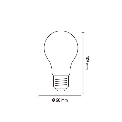 Calex LED lamp - A60 / Peer - E27 | Kopspiegel Goud