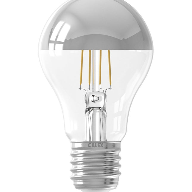 Calex LED lamp - A60 / Peer - E27 | Kopspiegel Zilver