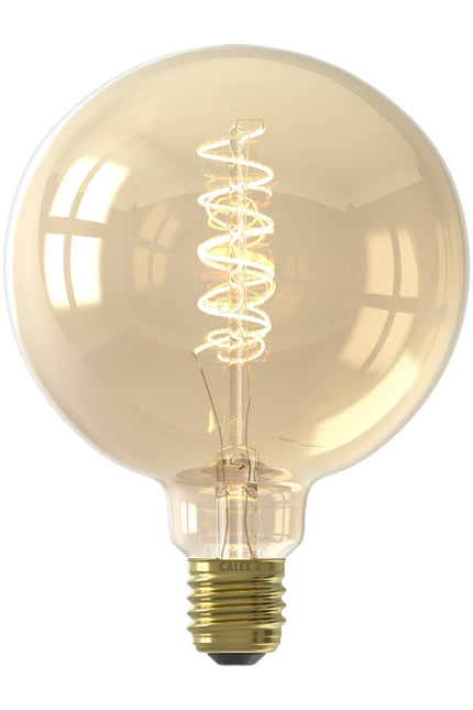 Calex LED lamp Curved goud G125 Globe E27