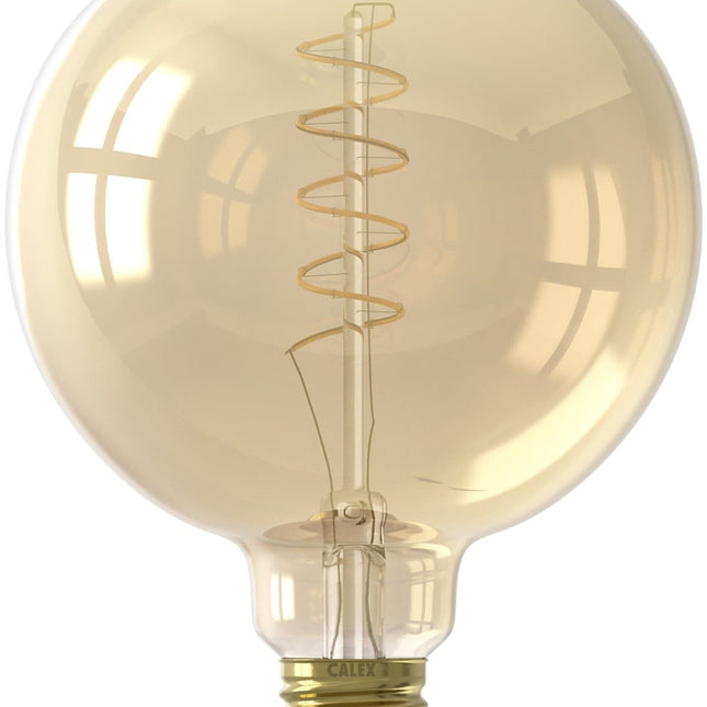 Calex LED lamp Curved goud G125 Globe E27