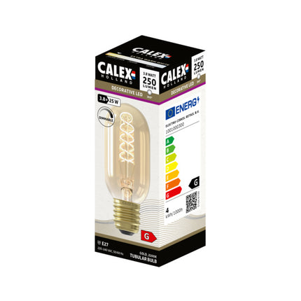 Calex LED lamp Flex Filament - Buislamp T45 - 3,8W E27 | Goud
