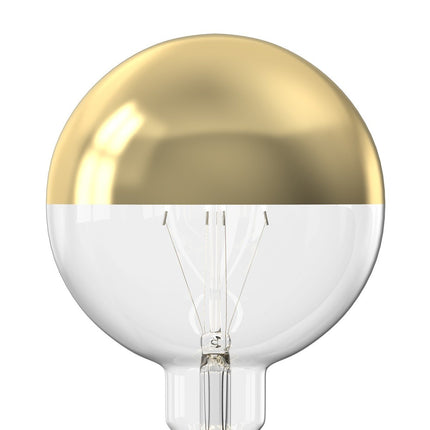 Calex LED lamp - G125 Globe - E27 | Kopspiegel Goud