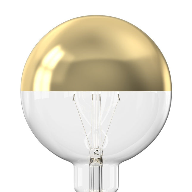 Calex LED lamp - G125 Globe - E27 | Kopspiegel Goud