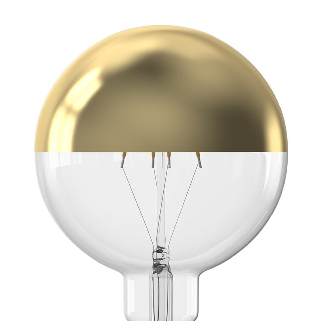 Calex LED lamp - G125 Globe - E27 | Kopspiegel Goud