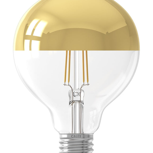 Calex LED lamp - Globe G95 - E27 | Kopspiegel Goud