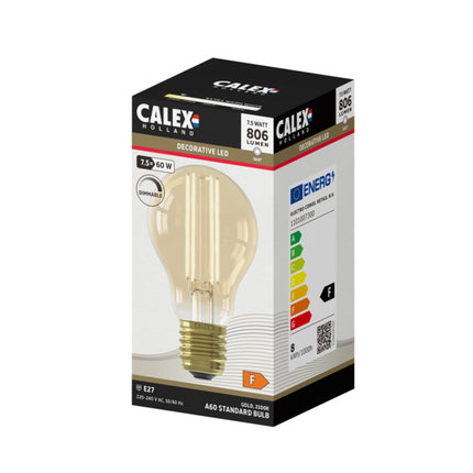 Calex LED lamp goud A60 Peer E27 (CRI80) - 7,5W
