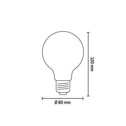 Calex LED lamp goud G80 Globe E27