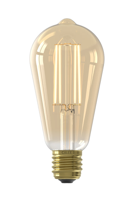 Calex LED lamp goud ST64 Squirrel Cage E27