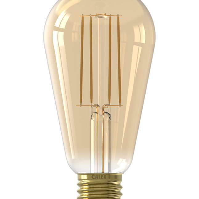 Calex LED lamp goud ST64 Squirrel Cage E27