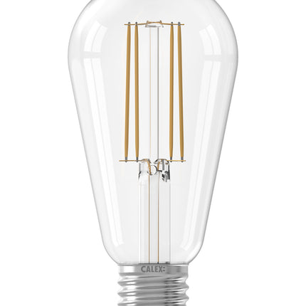 Calex LED lamp ST64 Squirrel Cage E27 | Helder (470 lumen - 2700K)