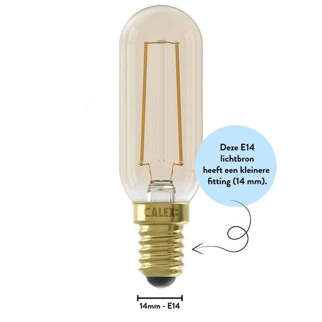 Calex LED Lamp - Tube Lamp - E14 | Goud