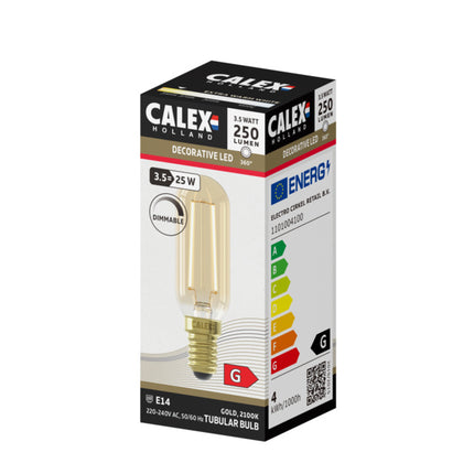 Calex LED Lamp - Tube Lamp - E14 | Goud
