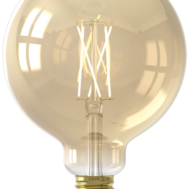 Calex SMART LED lamp - G125 Globe - E27/7W | Goud