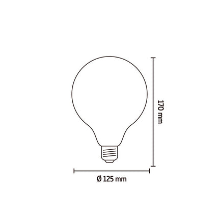 Calex SMART LED lamp - G125 Globe - E27/7W | Goud