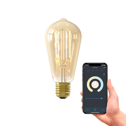 Calex SMART LED lamp - Squirrel Cage/ST64 - E27 | Goud