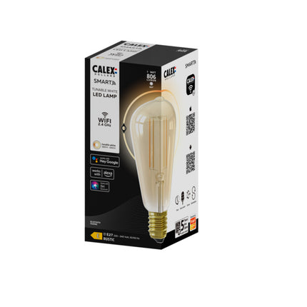 Calex SMART LED lamp - Squirrel Cage/ST64 - E27 | Goud