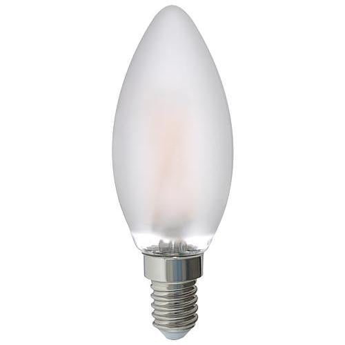 EGB LED Kaarslamp - 4,5 W - 480 Lumen - E14 | Mat glas (niet dimbaar)