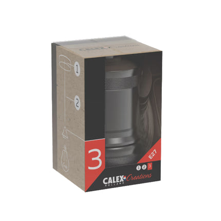 Kynda Light Calex Fitting Metaal -  'Model Peak' | Zwart