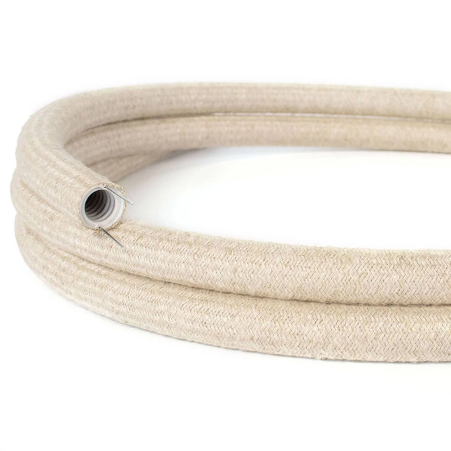 Kynda Light Creative Tube | Flexibele elektrabuis – Ø20 mm | Natuurijk Linnen