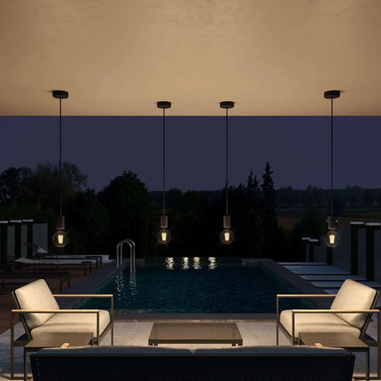 Kynda Light EIVA OUTDOOR - Siliconen Plafondkap | Zwart