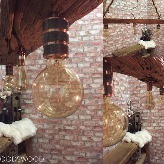 Kynda Light Fitting 'Hallvor' metaal Koper