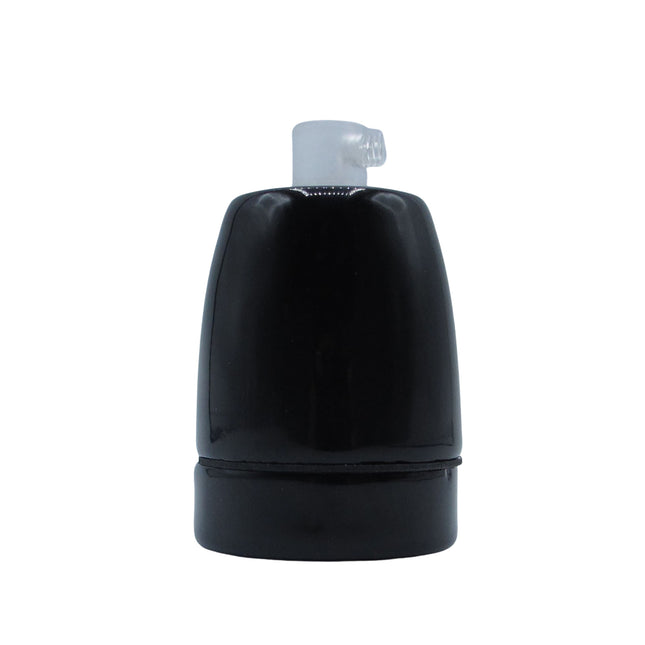 Kynda Light Fitting 'Loki' porselein - geaard | Zwart