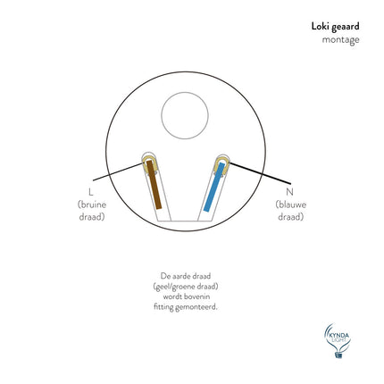 Kynda Light Fitting 'Loki' porselein - geaard | Zwart