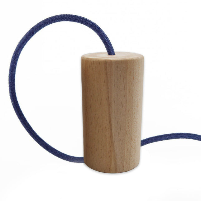 Kynda Light Fitting 'Woody' cilinder hoog hout