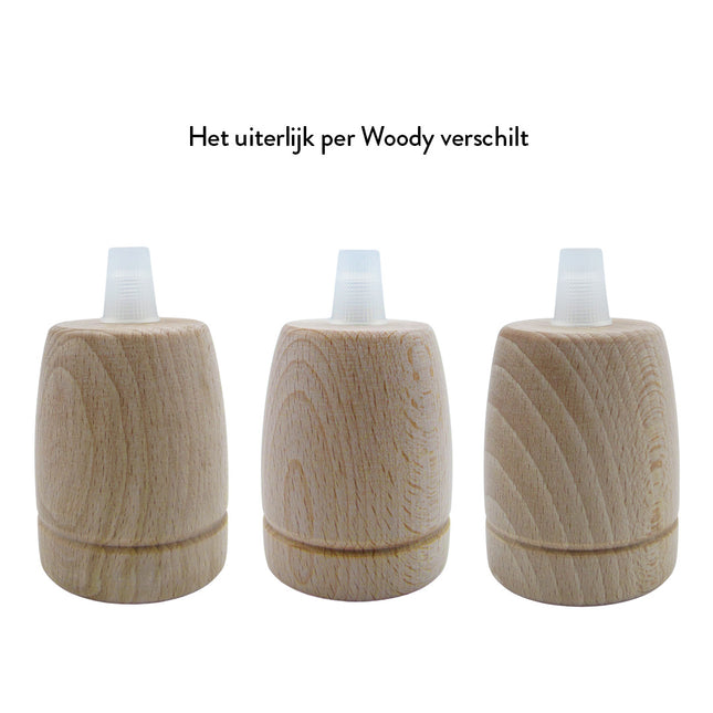 Kynda Light Fitting 'Woody' classic Hout