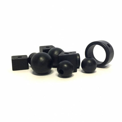 Kynda Light Kraal hout zwart | Ring, Ø47mm