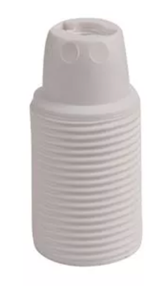 Kynda Light Kunststof E14 fitting met buitendraad | Wit