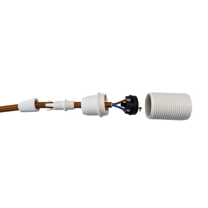 Kynda Light Kunststof E14 fitting met buitendraad | Wit