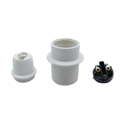 Kynda Light Kunststof Fitting E14  met flens | Wit