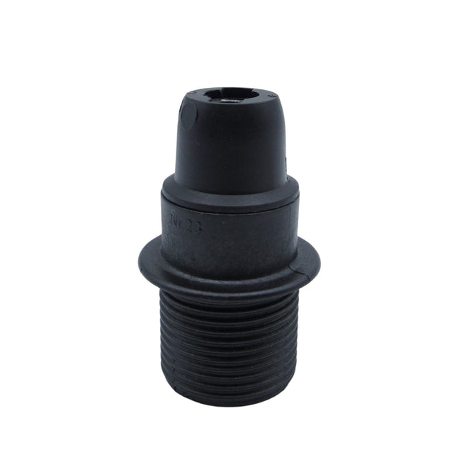 Kynda Light Kunststof Fitting E14  met flens | Zwart