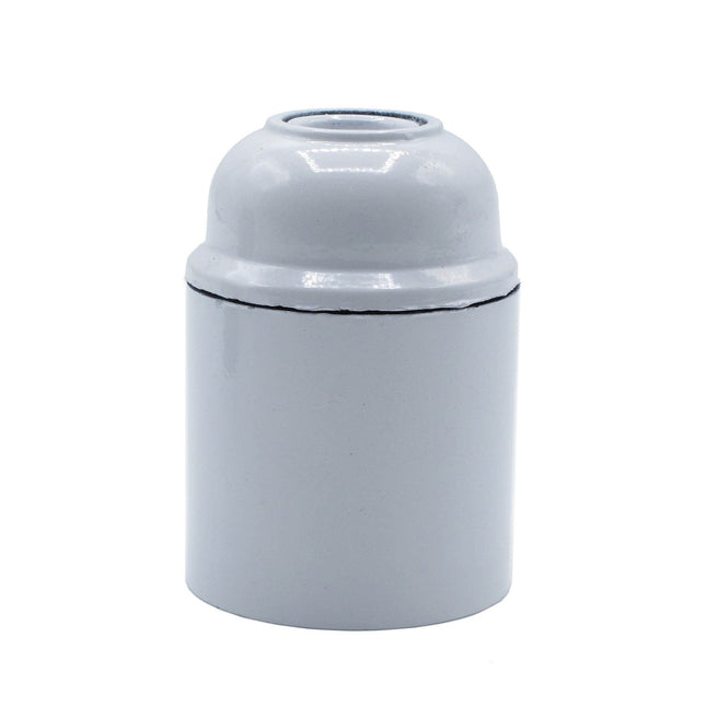 Kynda Light Kunststof fitting E27 - Bakeliet look | Wit