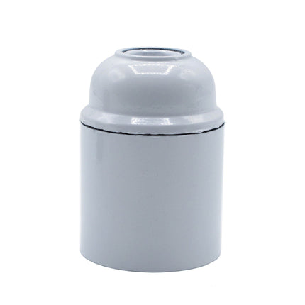 Kynda Light Kunststof fitting E27 - Bakeliet look | Wit